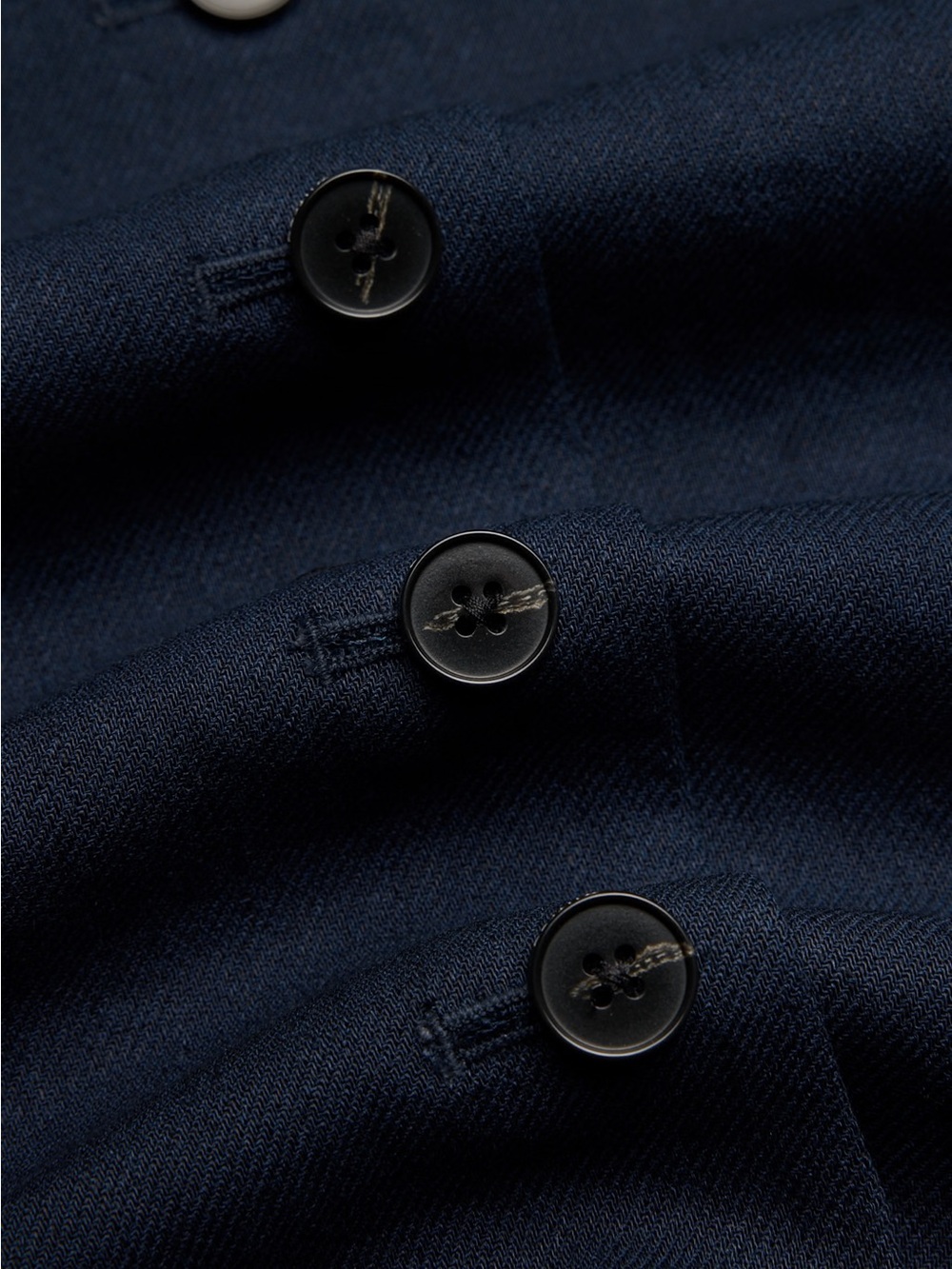 Aritzia Wilfred Aria button up linen mini Dress - PowerLinen - Admiral Navy Blue - Picture 9 of 11